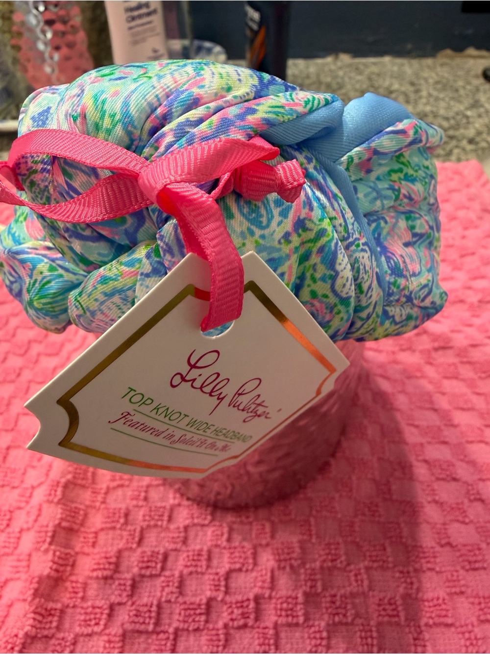 Lilly Pulitzer Top Knot Wide Headband - Multicolor Floral